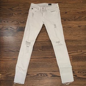 AG Grey The Legging Ankle Jeans